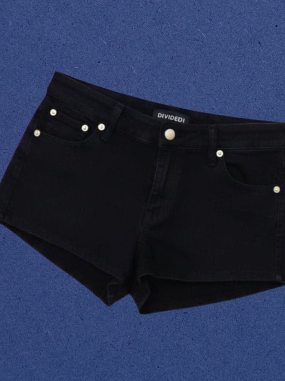BLACK DISTRESSED DENIM SHORTS by H&M DIVIDED